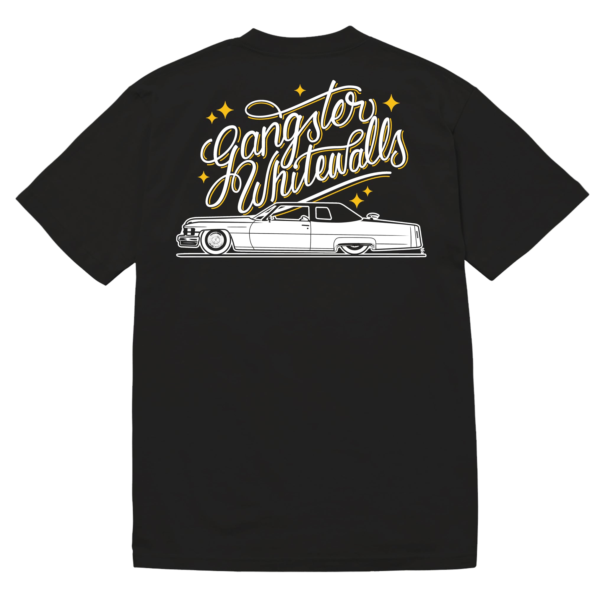 Gangster whitewalls-Black/White/Yellow