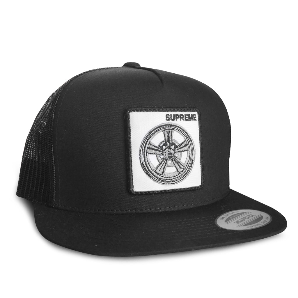 Supreme Wheel Trucker-Black/White Patch