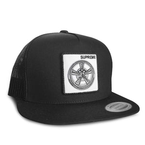 Supreme Wheel Trucker-Black/White Patch