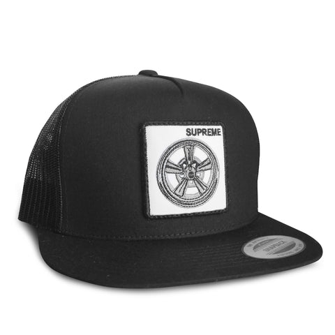 Supreme Wheel Trucker-Black/White Patch