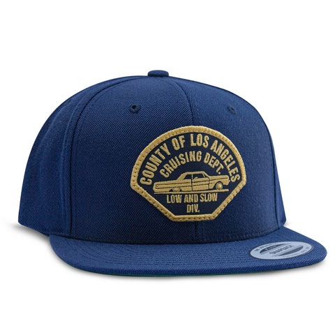 LA County Snapback-Navy/Gold Yellow Patch
