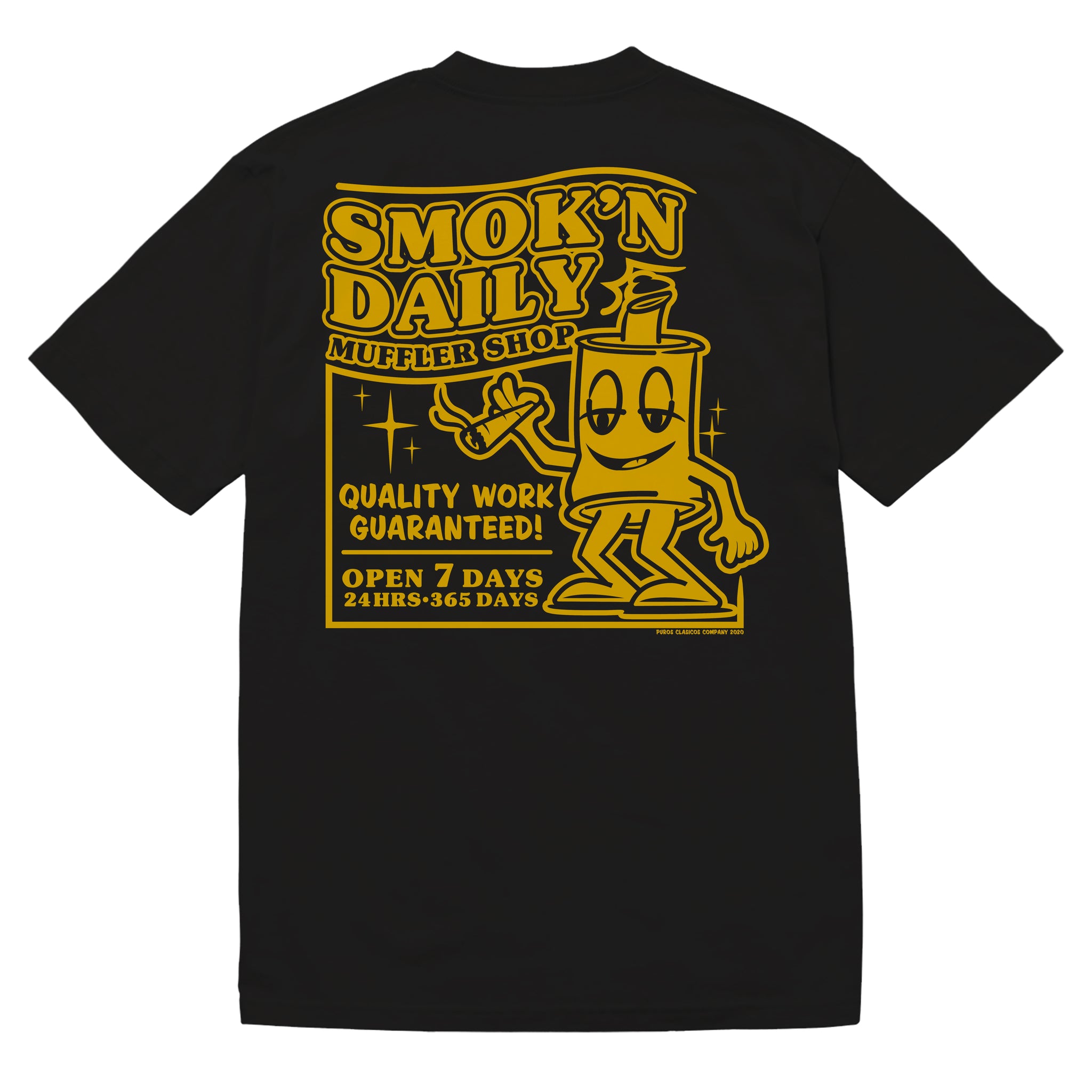 Muffler Shop-Black/Gold Yellow