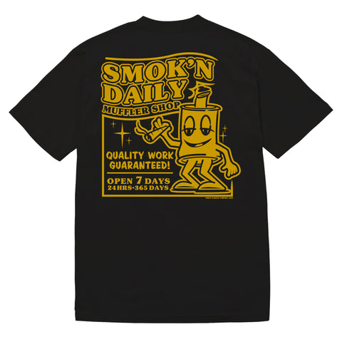 Muffler Shop-Black/Gold Yellow