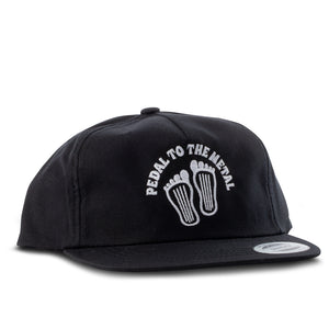 Pedal Snapback-Black/White