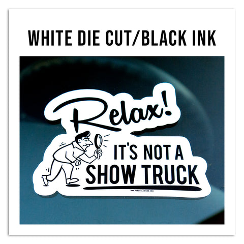 Anti Hater White Sticker-Truck
