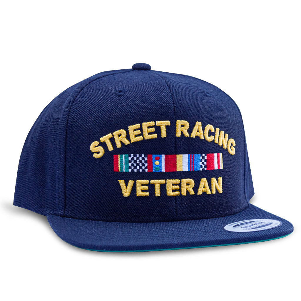 Street Racing Veteran Snapback-Navy